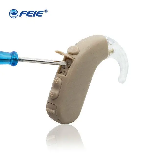 

New BTE ear hearing aid mini device ear amplifier analog hearing aids behind the ear for deaf elderly acustico ear care S-303