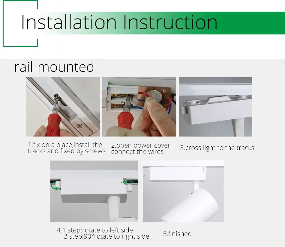 Track Lighting LED Track Light Zoom Adjustable 12W 20W 30W Rail Spot LED Tracking Lights For Clothing Shop Rail Lamp Art Deco14