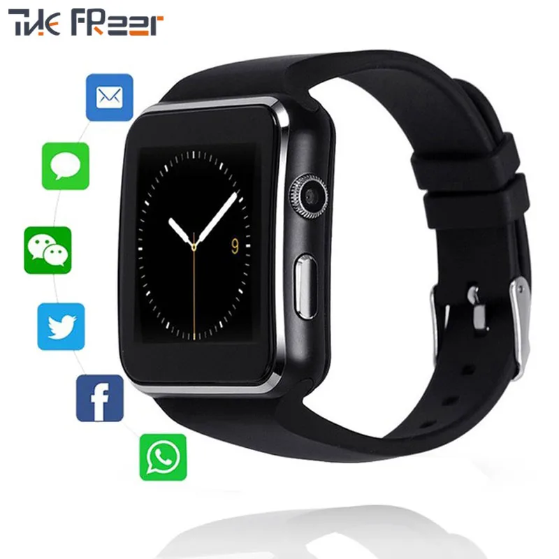 

Fitness Track Bluetooth Smart Watch Smartwatch Android Phone Call Relogio 2G GSM SIM TF Card Camera for IOS Android Smartphone