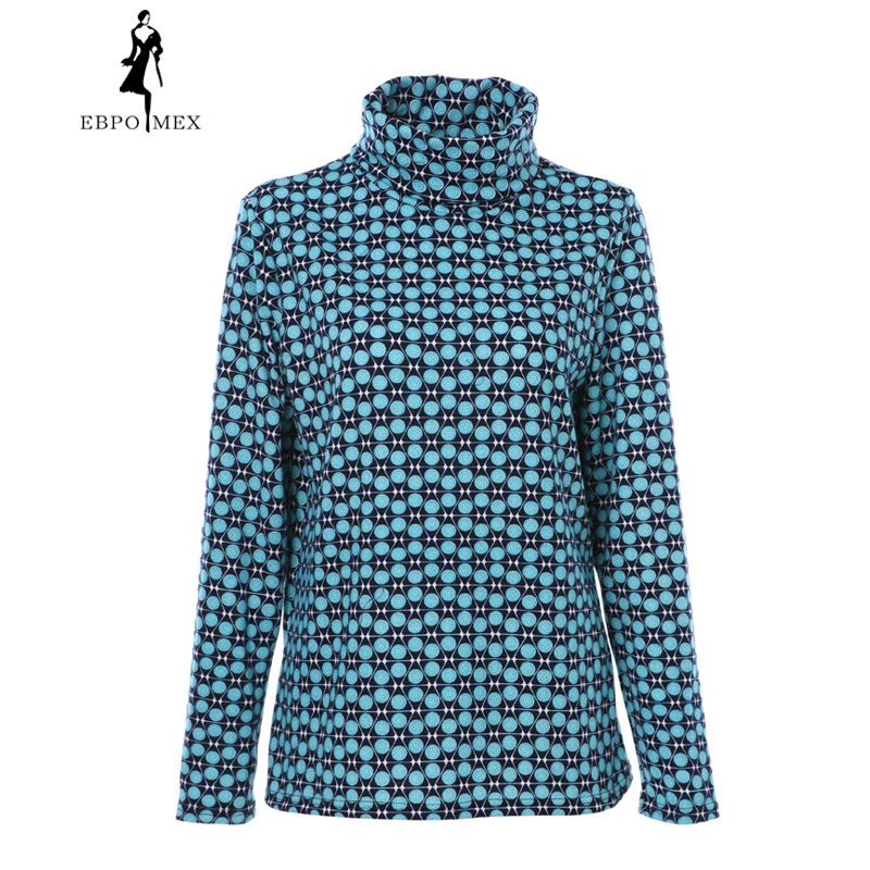 

2017 new autumn and winter long-sleeved T-shirt fine flat cloth with elastic T-shirt high collar women's T-shirt fashion color