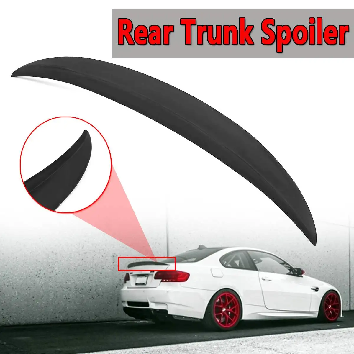 

Car Rear Trunk Spoiler Wing Lid For BMW 3 SERIES E92 for COUPE 4Dr M Performance Style ABS Plastic Rear Trunk Spoiler