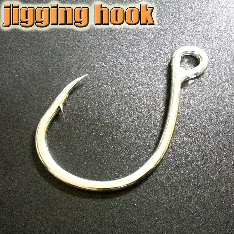 

2018new jigging hook big hook,adoption of adwanced technology,seamless welding,more strength and not easy to cut off, 10pcs/lot