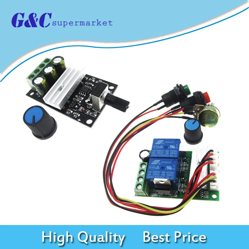 

DC 6V-24/28V 3A PWM Motor Speed Varible Regulator Controller Switch Module