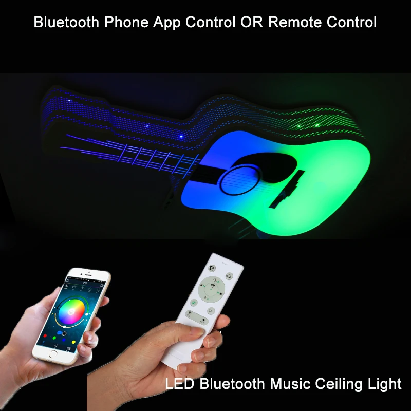 Bluetooth светодиодный потолочный светильник для спальни с яркость и RGB затемняя