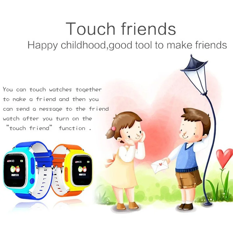 Pаспродажа Q90, font b GPS b font , Детские умные часы, телефон, положение, детские часы, анти потеря, SOS Вызов, местоположение, трекер для умных детей, безопасные часы