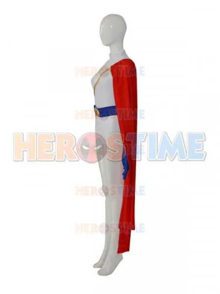 New Power Girl costume Spandex Female Anime Superhero Costume Lady Cosplay DC Comic Costume Hallowe
