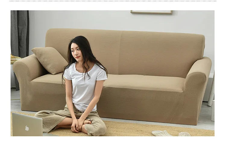 Водонепроницаемый функциональный чехол для дивана эластичная плотная посылка полный пакет Полный Чехол Ткань Нескользящая подушка для дивана полотенце для дивана - Цвет: Khaki