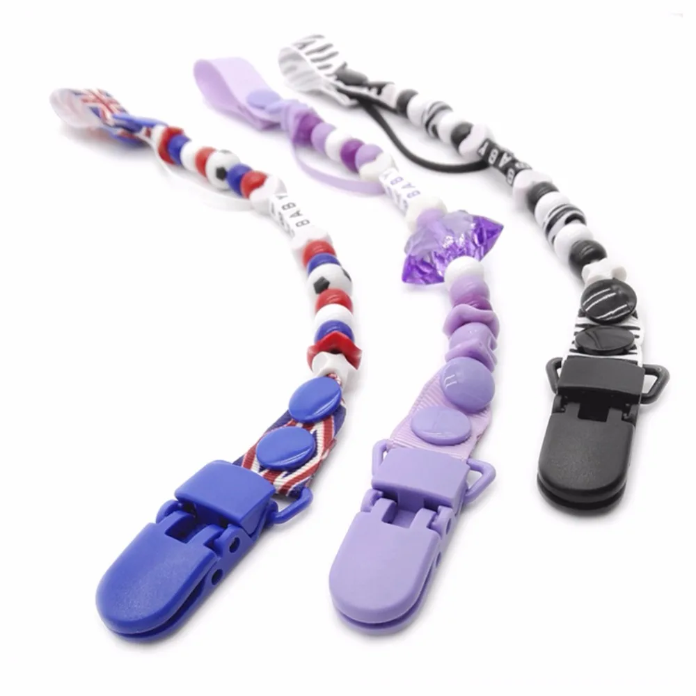 

Baby Pacifier Clip Holders Plastic New Infant For Holder Dummies Chain Nipple Teether 1PC Clip