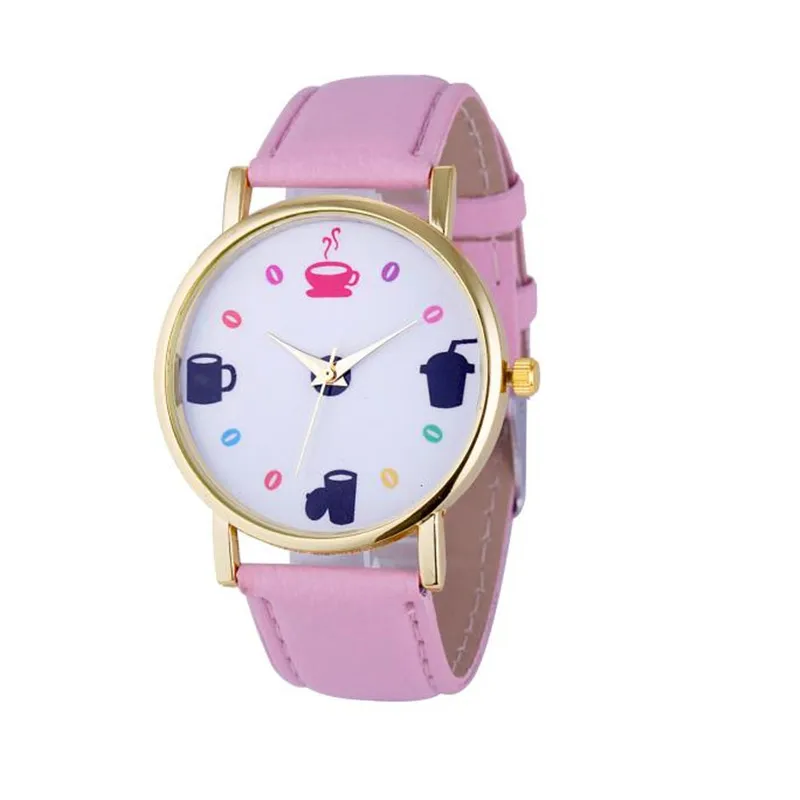 New CLAUDIA Fashion 8Colors Fashion Womens Leather Stainless Steel Date Dress Quartz Analog Wrist font b