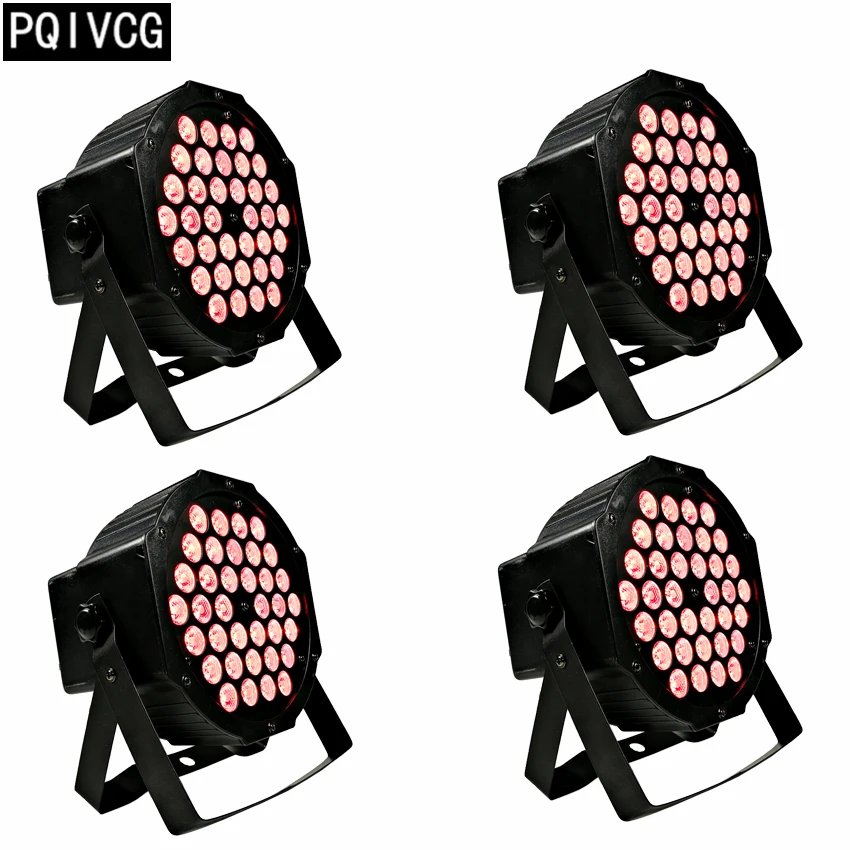 4 шт./36x3 Вт Светодиодный светильник Par rgb 3 в 1 dmx плоский Pa r 25 градусов Led L s диско dj