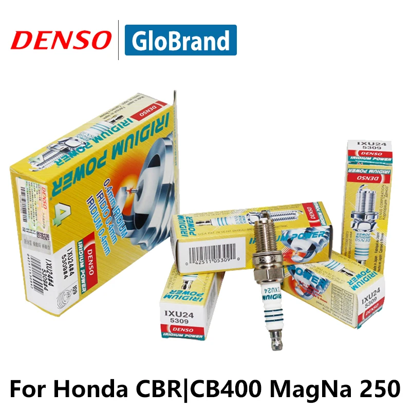 Автомобильная свеча зажигания DENSO для Honda CBR CB400 MagNa 250 Chevrolet Lova Aveo Suzuki Alto IXU24 Iridium|plug