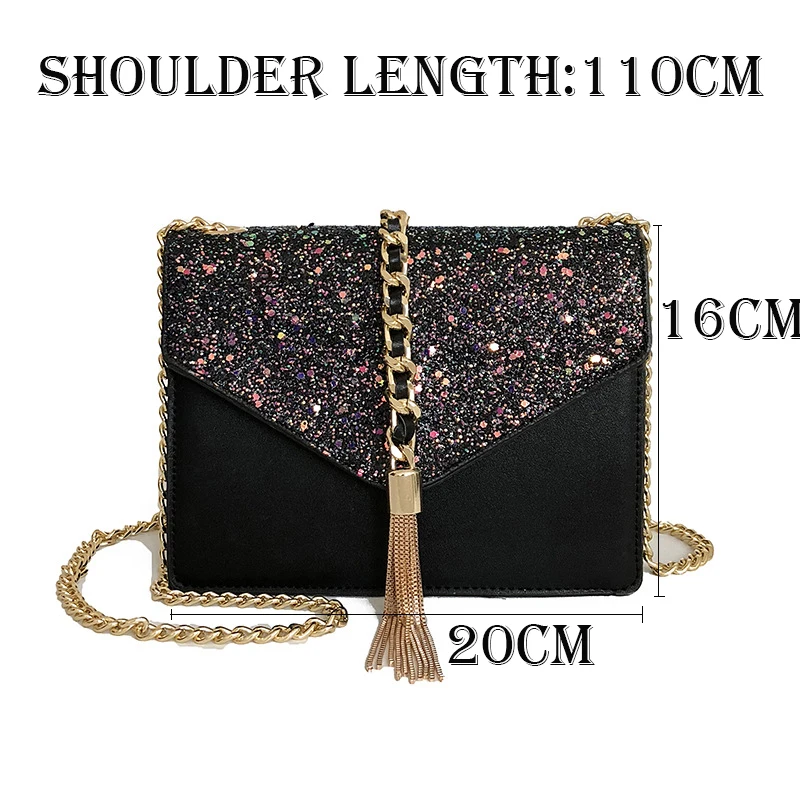 das Mulheres Tassel Cadeia Shoulder Bag Crossbody WB949