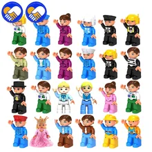 A TOY A DREAM 10PCS Lot Family Figures Classic Big font b Building b font Blocks