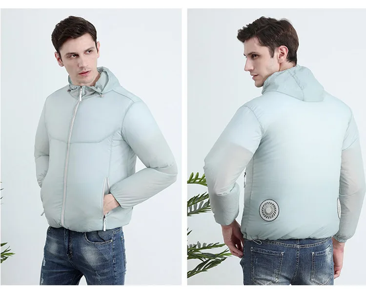 Air conditioning Jackets Summer Thin Breathable Cooling Fan Clothes Couples Outdoor Anti-heat Fishing Working Fan Clothing (16)