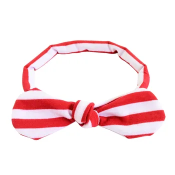 

Wholesale Headband Bebe Girl Children Knot Head bands Headwear Striped Bow Tie Elastic Hairband Rabbit Ear Kids Hair Accessories