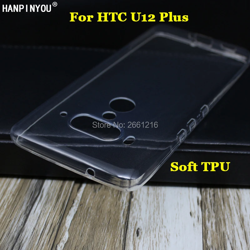 

For HTC U12 Plus U12+ 6.0" New Ultra Thin Soft TPU Camera Protect Silicon Gel Transparent Case Back Cover