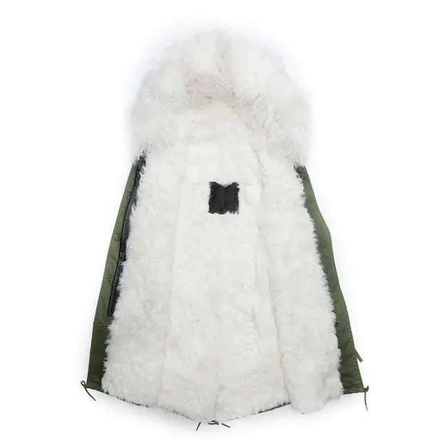 Cheap High guality long style wool coat fur Collar male  white wool jacket