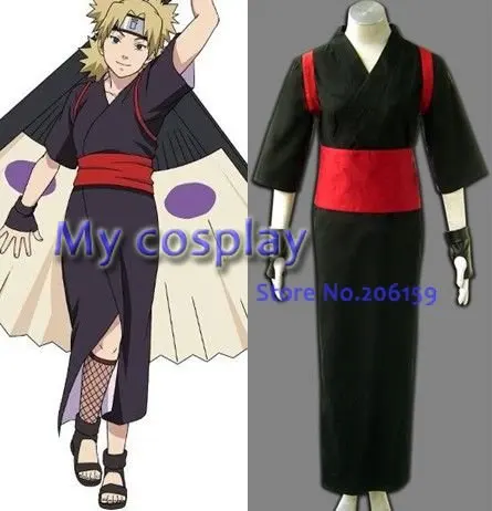 Shippuden Temari Cosplay Costume Outfit Full Set Fancy Dress