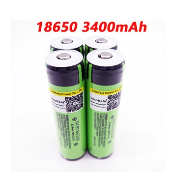 

2019 New 4pcs protected Liitokala 18650 3400mAh battery NCR18650B with original new PCB 3.7V