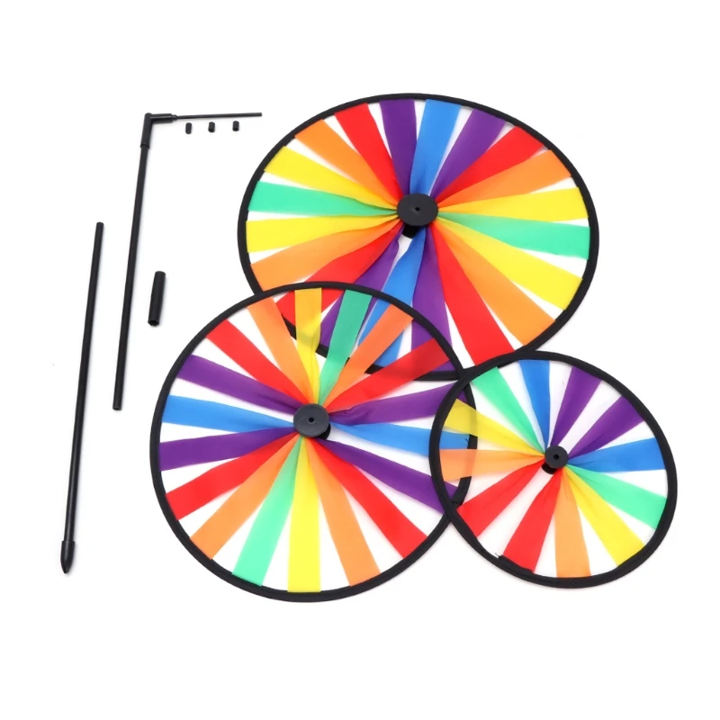 

Rainbow Wind Spinner Colorful Windmill Cute Cartoon Animal Winnower Kids Toy