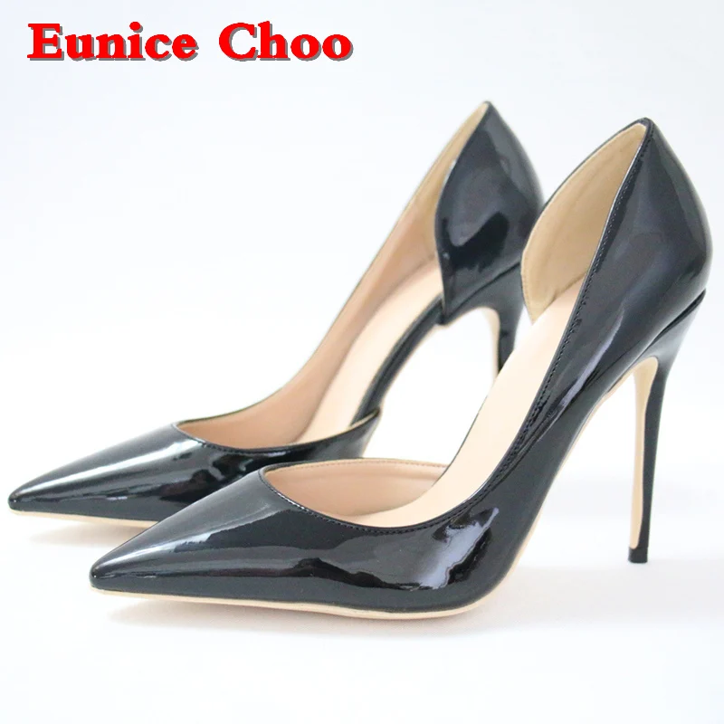 black thin high heels
