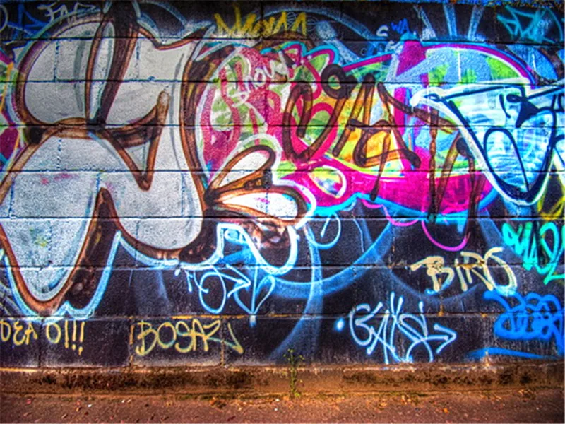 Graffiti Brick Wall Backdrop