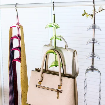 

Metal Hook Handbag Hanger Closet Organization Storage Holder For Scarves Cabides Para Roupa Clothes Hanger Cintres Pour Vetement