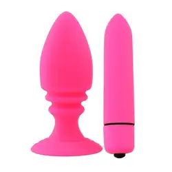 6 цветов Силиконовые Анальная пробка для взрослых секс-игрушки с 10 Режимы вибрации мини вибратор стимулирующий для женщин и мужчин