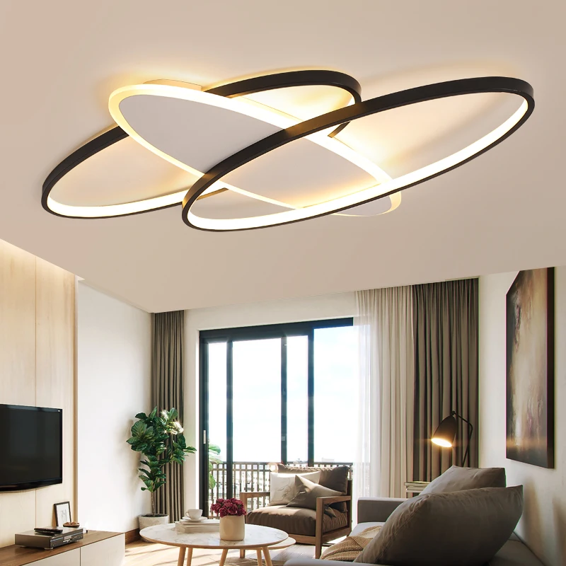 

Modern led chandeliers light livingroom square round lights for bedroom overhead lighting black decorative chandelier lamp