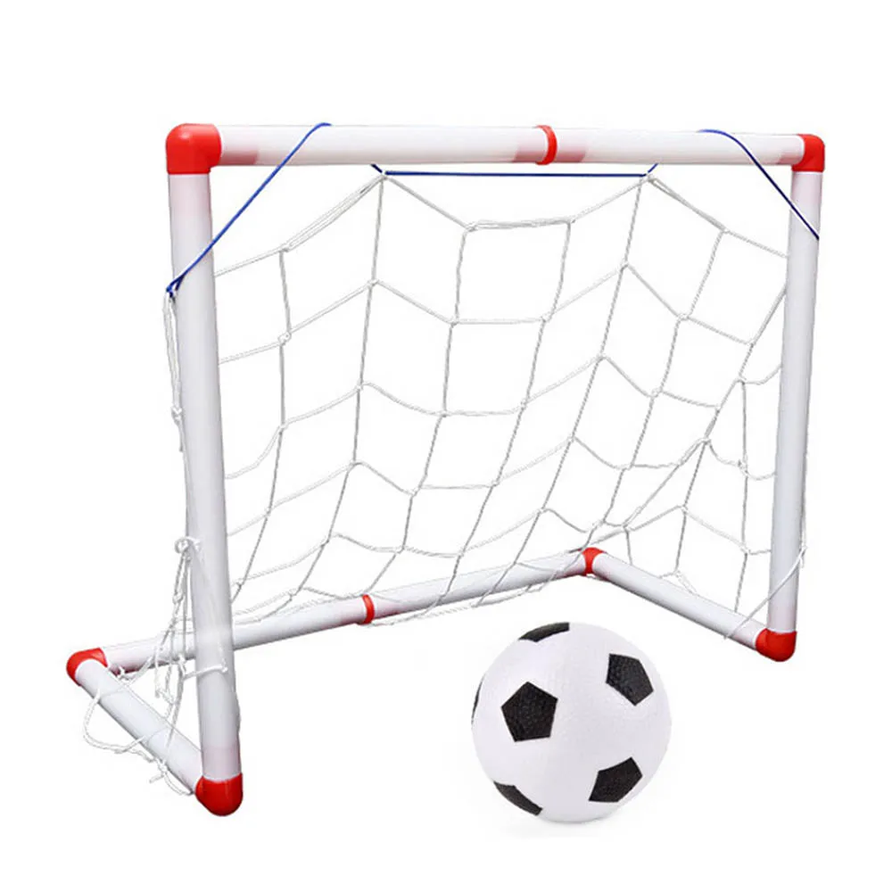 Sports Small Football Gates Soccer Ball Goal Post Net Set Kids Sport Indoor Game