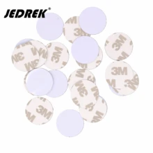 100 шт. RFID 125 кГц Em4305 перезаписываемый чип с фокусным расстоянием 25 мм Монета с самоклеющейся