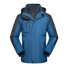 Men's Hiking Jacket Winter 2 IN 1 Fleece Waterproof Jackets Sport Warm Coat Outdoor Camping Trekking Skiing Clothing Size 6XL Men's Hiking Jacket Winter 2 IN 1 Fleece Waterproof Jackets Sport Warm Coat Outdoor Camping Trekking Skiing Clothing Size 6XL