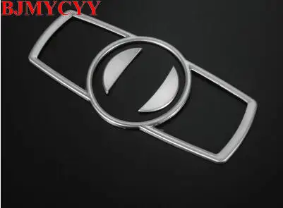 BJMYCYY Car Headlight Switch frame decorative cover trim Car styling 3D sticker decal For BMW 5/7 series 5GT X3 F25 /X4 F26 E60 - Название цвета: Серебристый