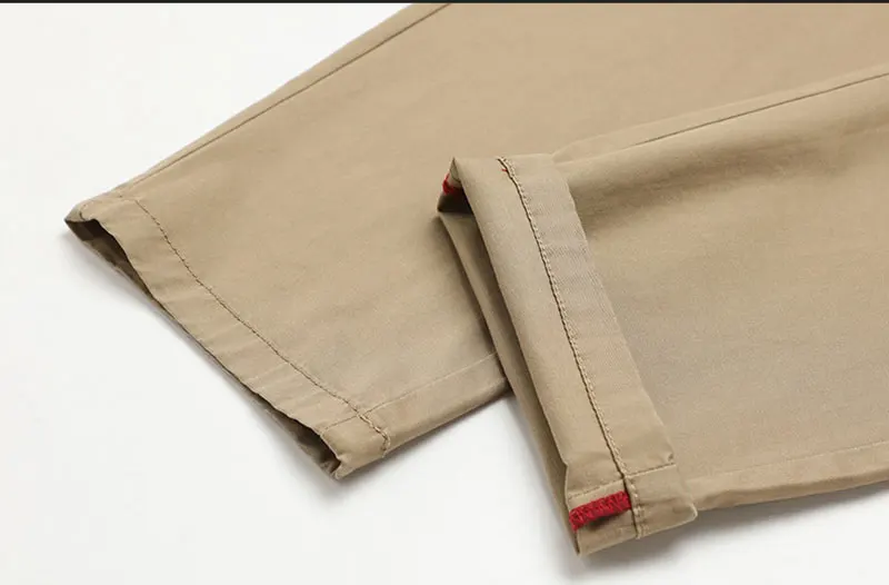 2019 Autumn JEEP Brand Casual Linen Pants Men's Casual Mid Elastic Waist Cotton Pants Fashion Trousers Full Length Straight (34)