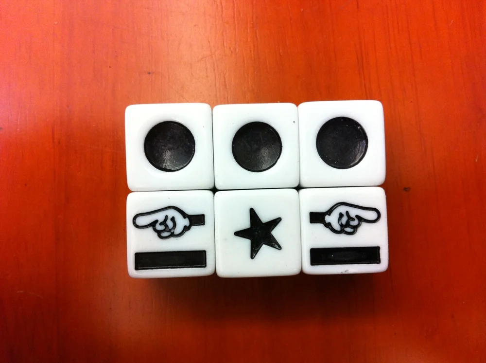 

16mm star circle left left right right dice dice /LRC / with Europe standard export guarantee environmental protection product