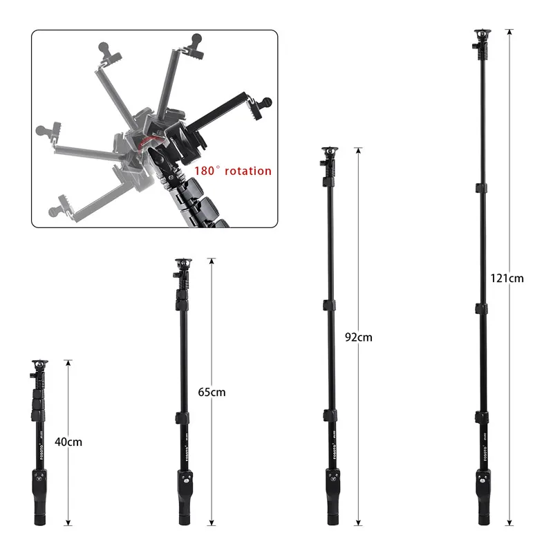Fosoto FT-777 селфи палка VS YT-1288 bluetooth 5" ручной монопод с Bluetooth и чехол для штатива Gopro Dslr камеры IPhone7