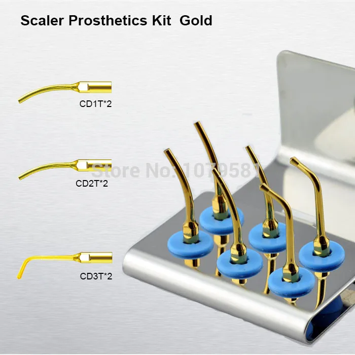 

1 set SPRKG Scaler Prosthetics Kit Gold High quality CD1T CD2T CD3T dental laboratory equipment for dental satelec kit dental