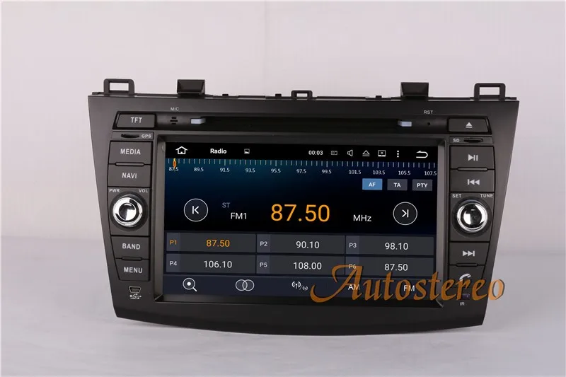Cheap 8 Core Android 8.1 RAM 4G ROM 32GB 2Din Car GPS Navigation DVD Player Unit For Mazda 3 Axela 2009-2013 Free map and camera 9
