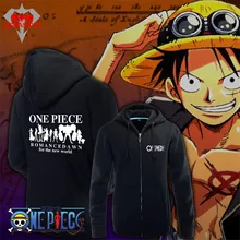 Alta calidad una pieza Cosplay jerseys Luffy del Anime de lechuga romana sudaderas para hombres mujeres con capucha Zip invierno