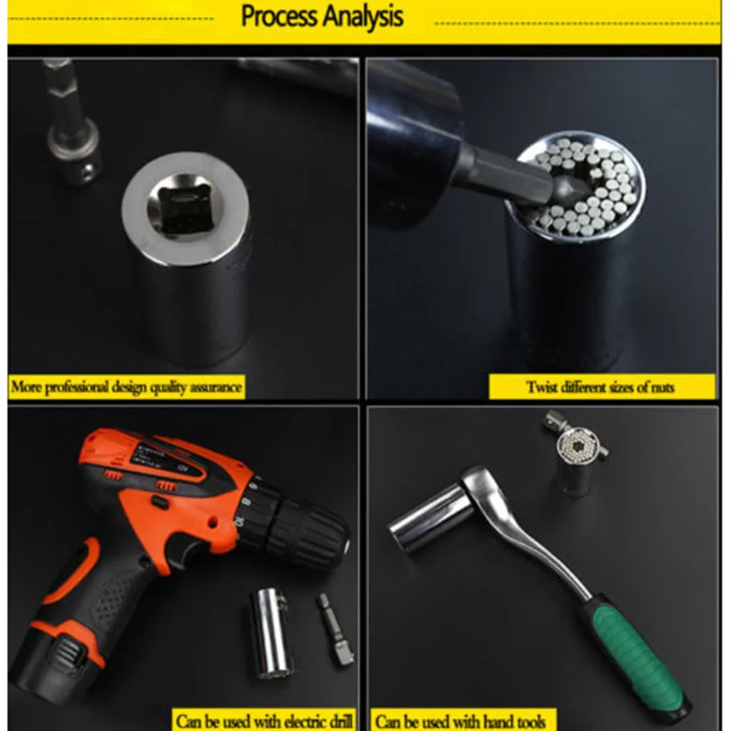 Горячие новые продукты 2 шт набор универсальная розетка трещотка гаечный ключ втулка Дрель адаптер инструмент для ремонта, аксессуары инструмент для дома