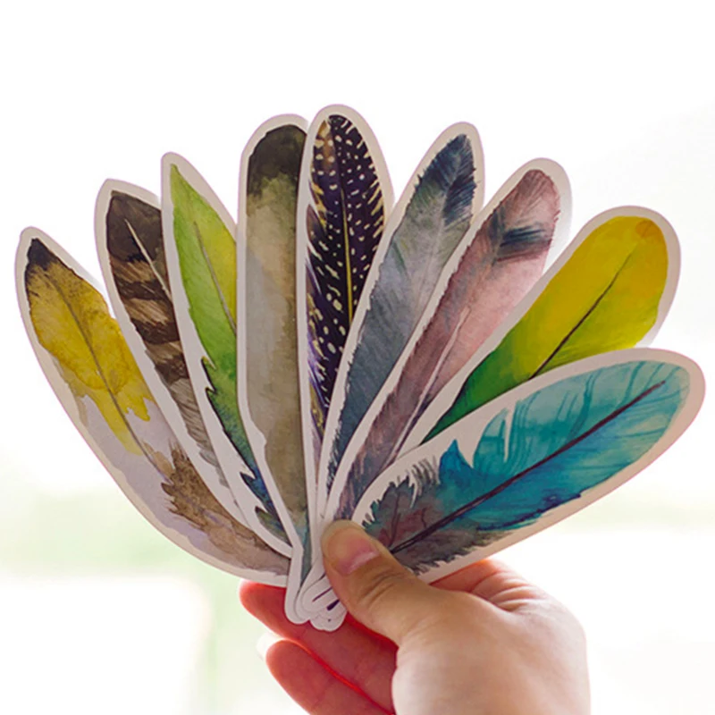 

30pcs bookmark Feather book marks clips para papel Stationery items Office accessories School supplies marcador de libro FC381