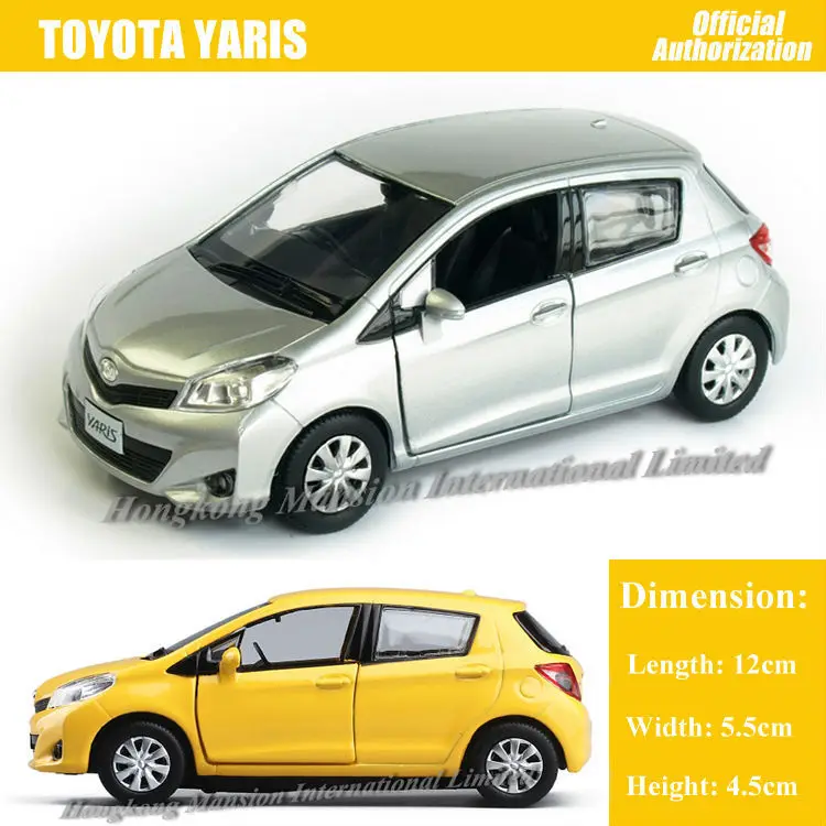 

1:36 Scale Diecast Alloy Metal Car Model For TOYOTA Yaris Collection Model Pull Back Toys Car With Sound & Lights
