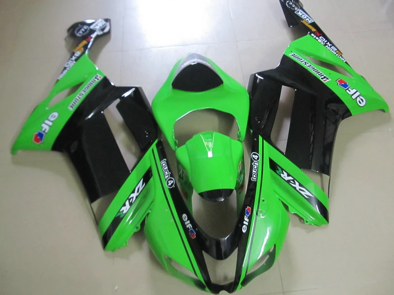 Высококачественный пластиковый комплект обтекателей HiXF для Kawasaki ZX 6R 2007 2008 Кузов NINJA zx6r 07 08 из АБС пластика