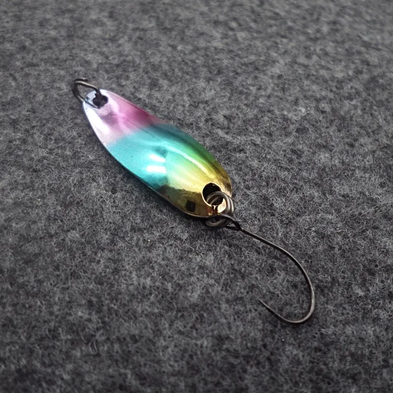 2.5g spoon fishing lure isca artificial metal bait swimbait trout lure fishing spinner blade lure