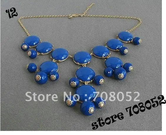 Синий пузырь ожерелье 10 шт. / lot модный jewlery freehipping | Украшения и аксессуары