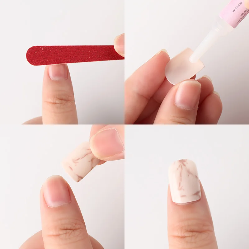 ROSALIND накладные ногти советы с клеем формы для наращивания ногтей искусство дисплей для маникюра пресс на искусственные ногти гель лак