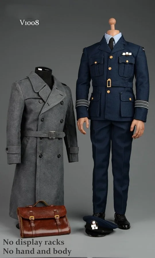 

[Estartek] VORTOYS V1008 1/6 Men's Flight Officer Suit Flying Officer Costume 12inch Collectible Action Figure DIY