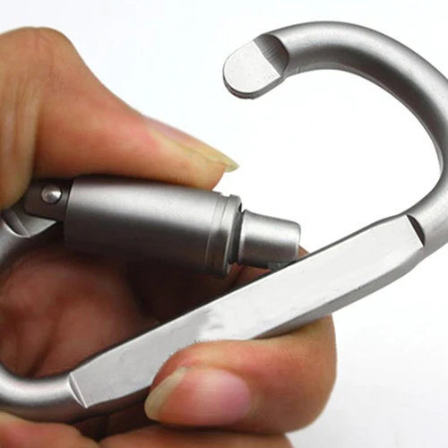 

5Pcs Aluminum Alloy Carabiner D-Ring Keychain Clip Hook Outdoor Camping Lock