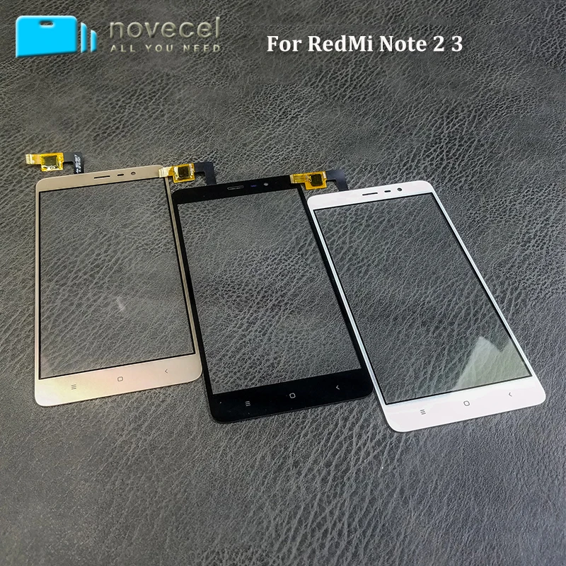 

Touch Screen Digitizer Front Touch Panel Glass Lens for Xiaomi Redmi Note 2 3 4 Front Glass with Touch
