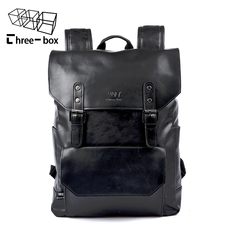 Mochila de piel sintética para hombre, bolso escolar de alta calidad, de  estilo antiguo, a la moda - AliExpress Maletas y bolsas